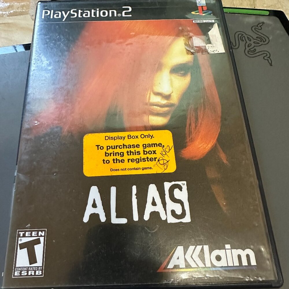 Alias Sony PlayStation 2 PS2 2004 Complete Manual Registration Card